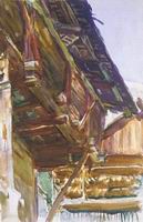 (image for) Handmade oil painting Copy paintings of famous artists John Singer Sargenti's art Chalet 1912